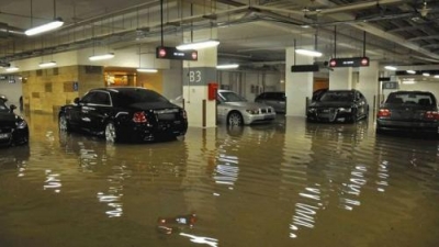 Inundaci&oacute;n de parquings en la comarca del Valles